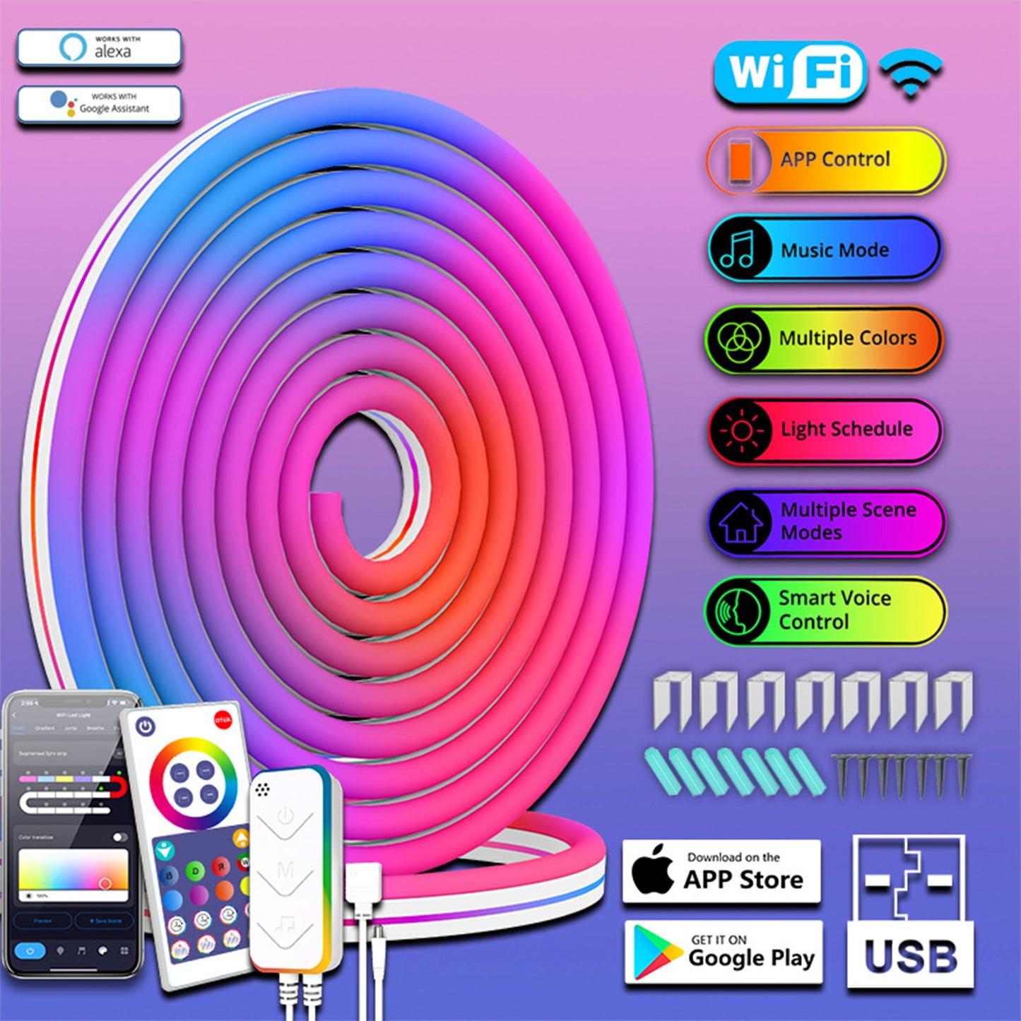 3M LED Smart Neon Light