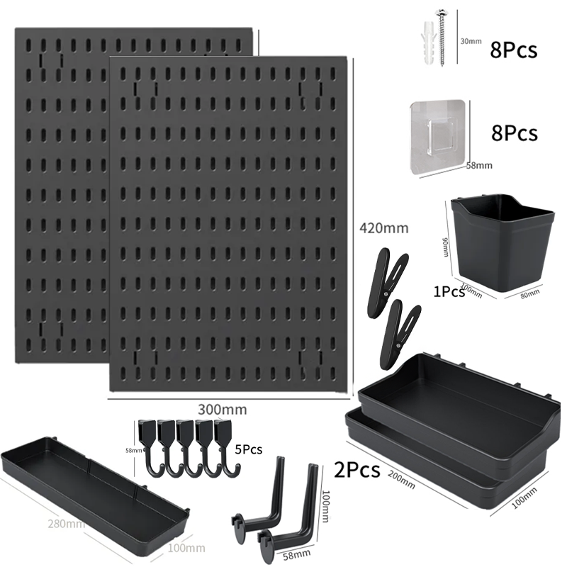 (Pegboard Set) مجموعة لوح تنظيم جداري