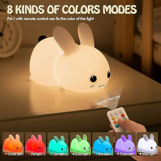 led rabbit silicone lamp