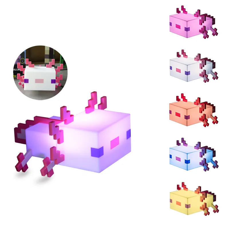 Minecraft Axolotl Cordless Table Light Wink Store