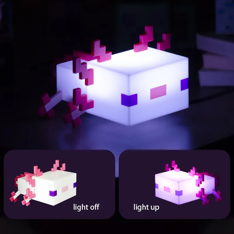 Minecraft Axolotl Cordless Table Light