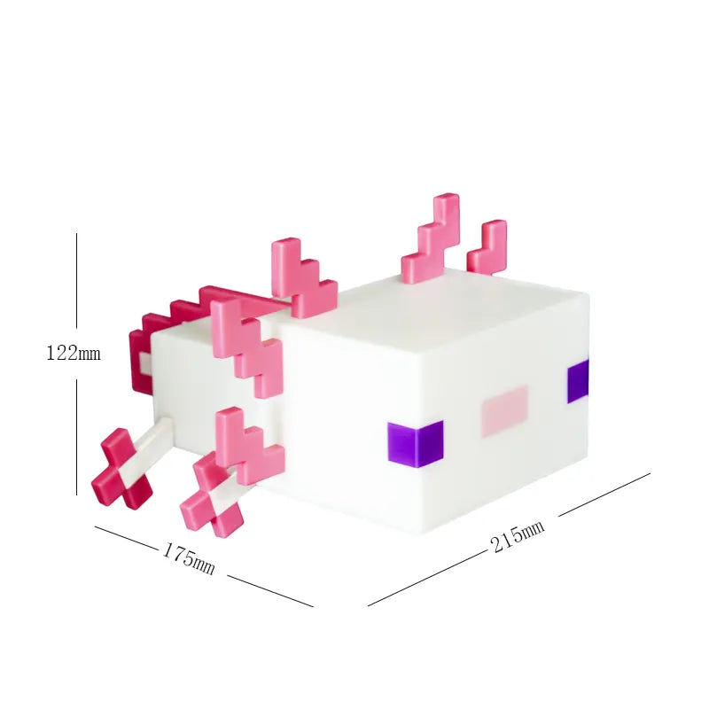 Minecraft Axolotl Cordless Table Light