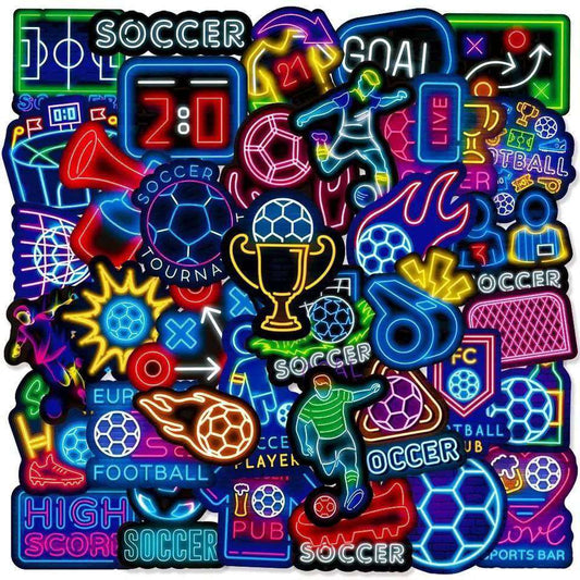 Stickers | Neon football stickers